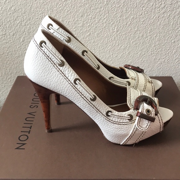 Zara pure leather peep toe shoes - Picture 5 of 6